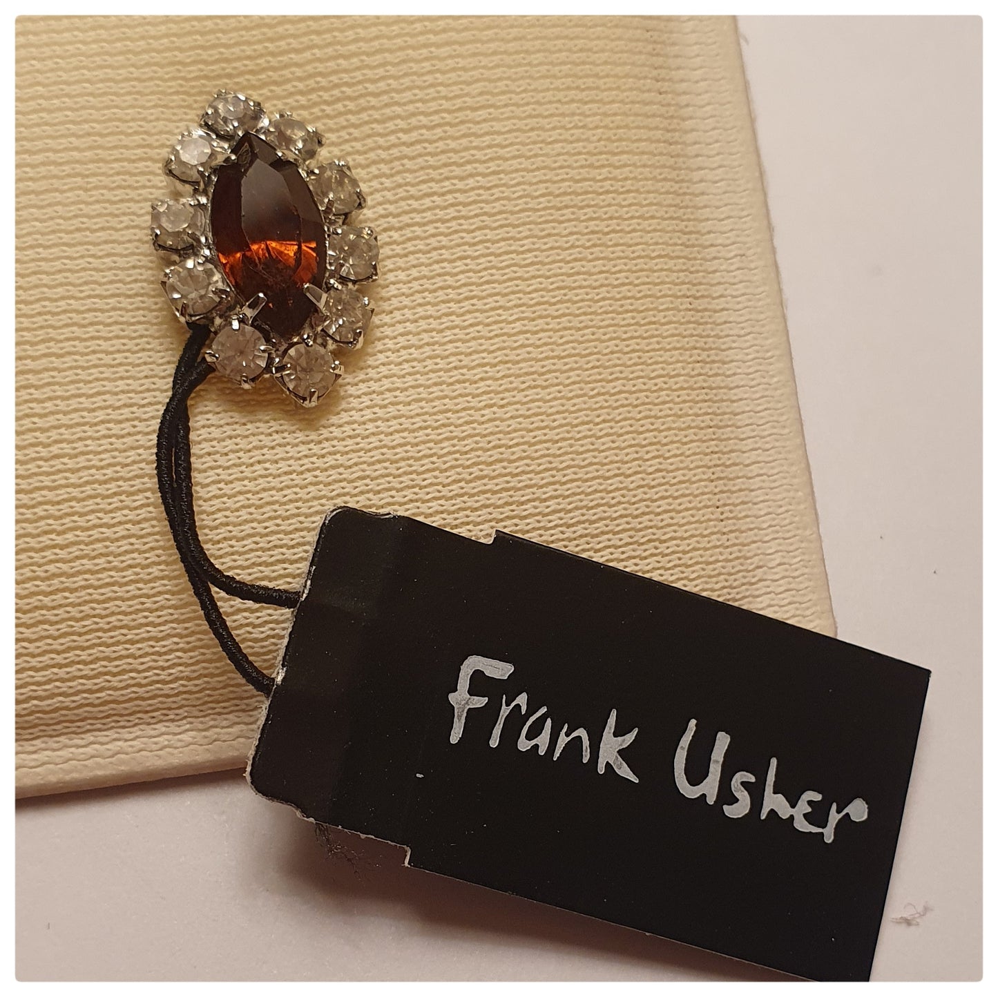 1980s FRANK USHER GEMSTONE EARRINGS