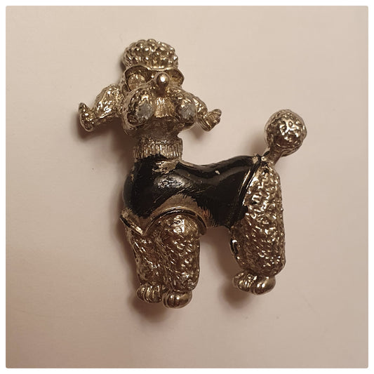 1980s POODLE BROOCH