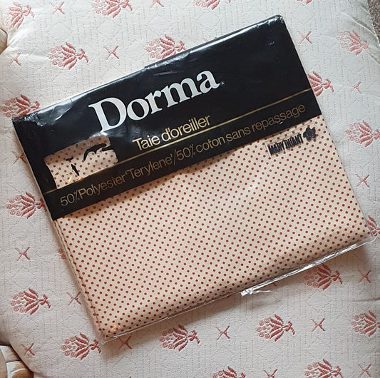 1980s MARY QUANT FOR DORMA SPOT DESIGN PILLOWCASE UNUSED