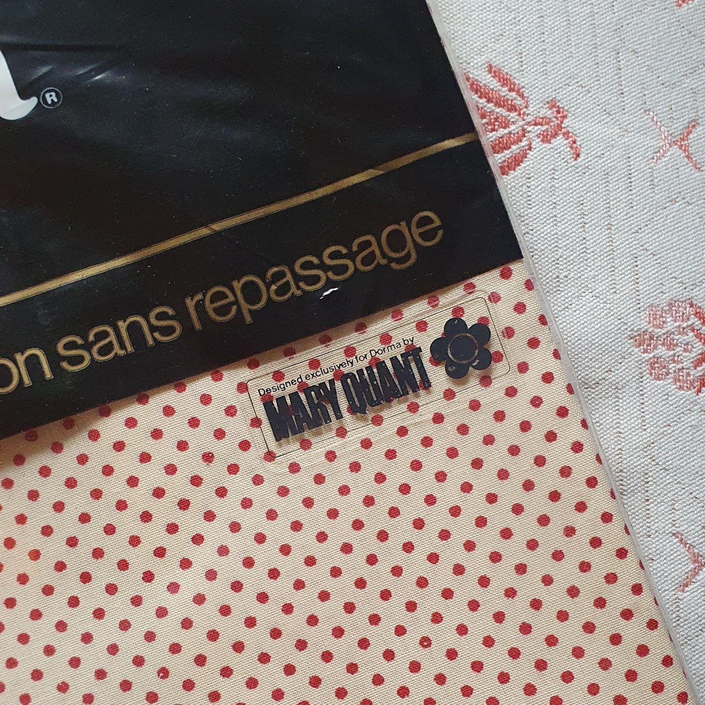 1980s MARY QUANT FOR DORMA SPOT DESIGN PILLOWCASE UNUSED