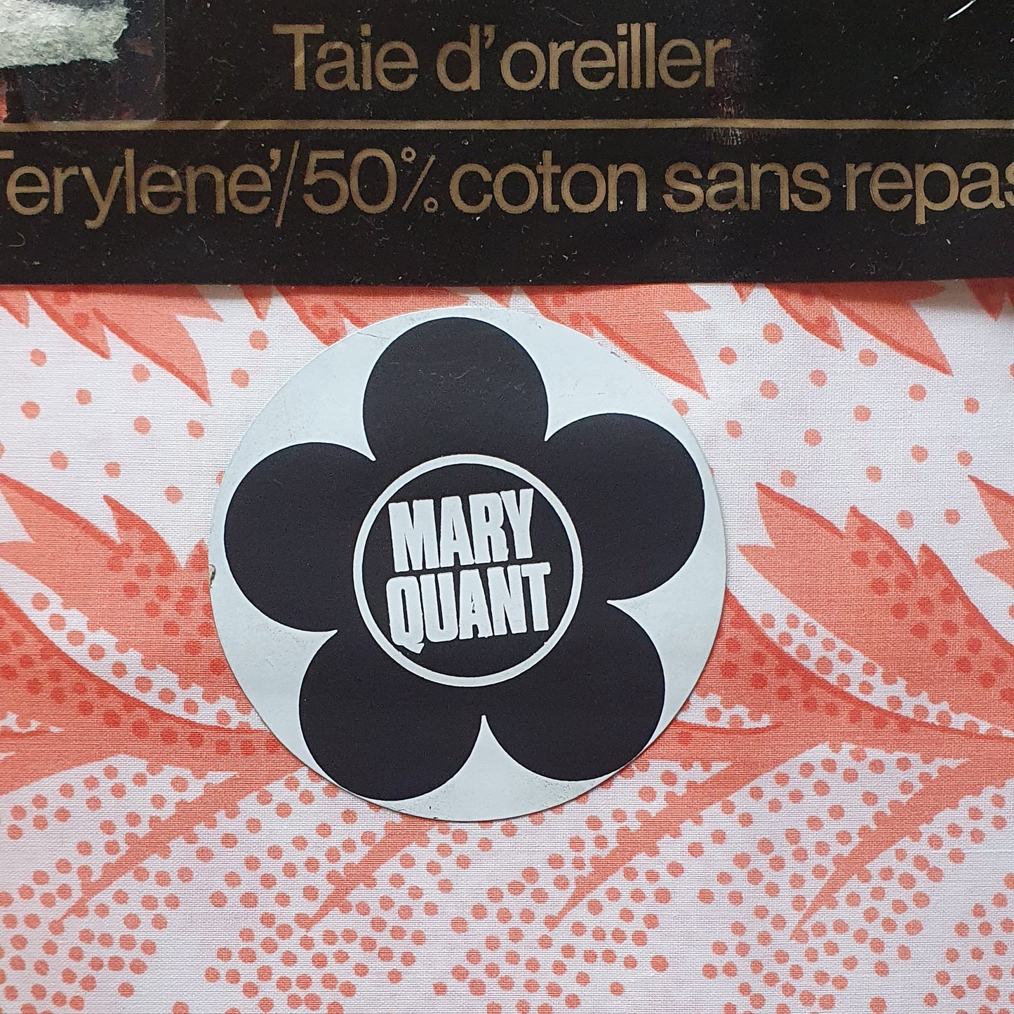 1980s MARY QUANT FOR DORMA FLORAL DESIGN PILLOWCASE - UNUSED
