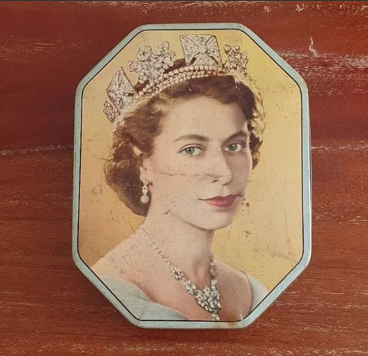 1953 CORONATION TIN GW HORNER QUEEN ELIZABETH MID-CENTURY ROYAL