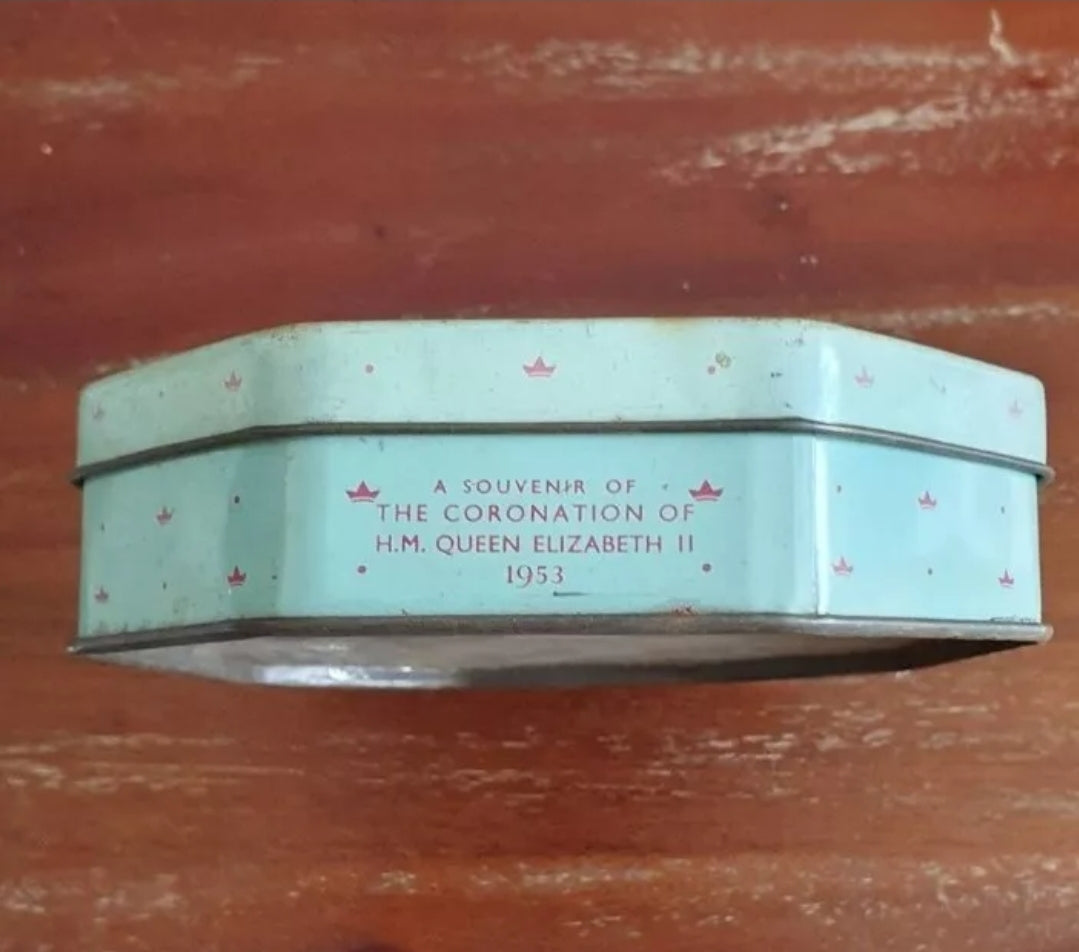 1953 CORONATION TIN GW HORNER QUEEN ELIZABETH MID-CENTURY ROYAL