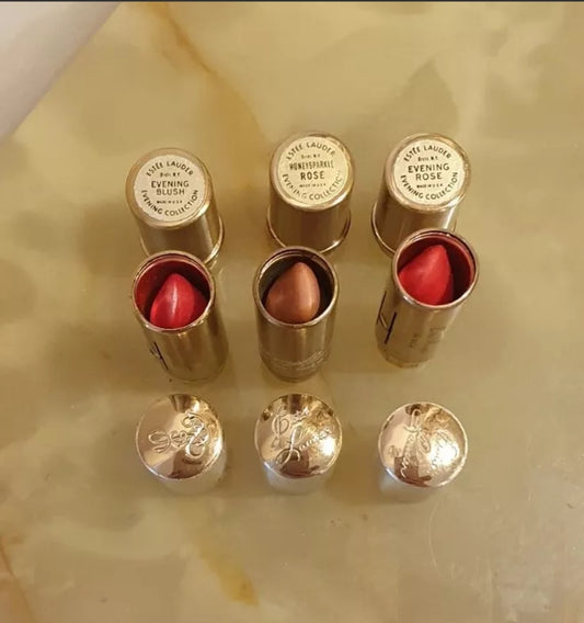 3 ESTEE LAUDER LIPSTICKS 1960s 1970s